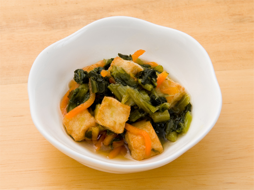 お気軽オーダー 小松菜と厚揚げの煮物